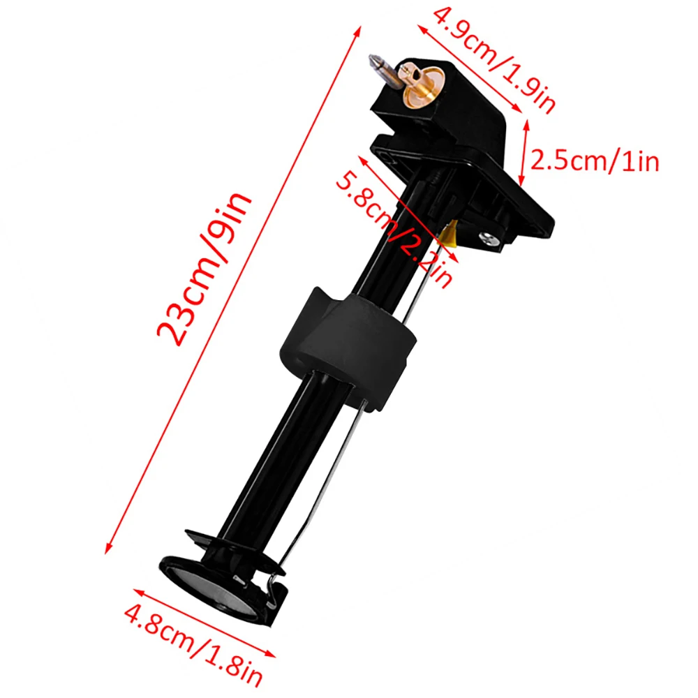 Conjunto de medidor de tanque de combustible externo de 12L/24L para Yamaha para Motor fueraborda Hidea, conjunto completo de medidor de combustible de plástico de 23cm