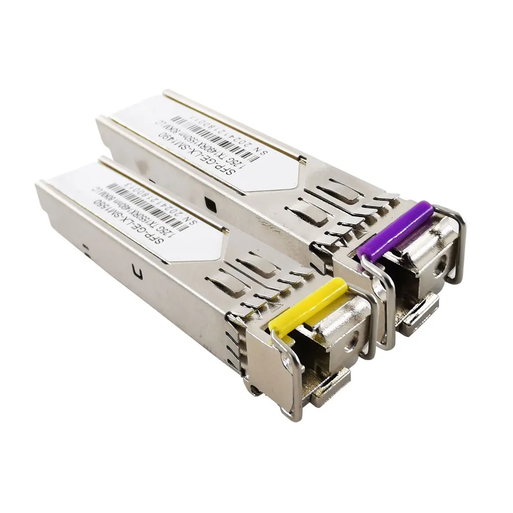 1.25G 140KM LC Simplex Connector SFP Module Single Mode Single Fiber 1490/1550nm with Cisco/Mikrotik Gigabit Ethernet Switch