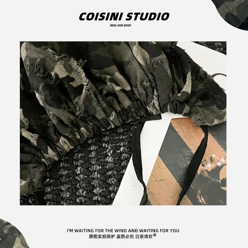 Neue Y2K Camouflage Pullover Stacked Cold Hat für Herren und Damen – Frühling und Sommer Outdoor Street Strap Casual Beanie Caps – Detail 5