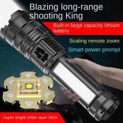 High Power Led Flashlight Super Bright Long Range Torch Rechargeable Ultra Powerful Outdoor Tactical Hand Lamp Camping Lantern