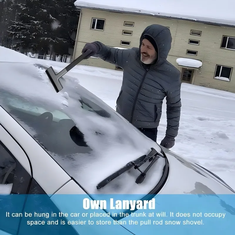 Pelle à neige en TPU pour pare-brise de voiture, déneigement, grattoir à glace, verre avant automatique, outil de livres de glace à neige, fournitures de véhicule d'hiver