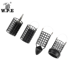 W.P.E 1pcs Carp Fishing Method Feeder 60g/70g/80g/100g/120g Steel Wire Cage Bait Europe Carp Fish Hair Rig Feeder Carp Fishing