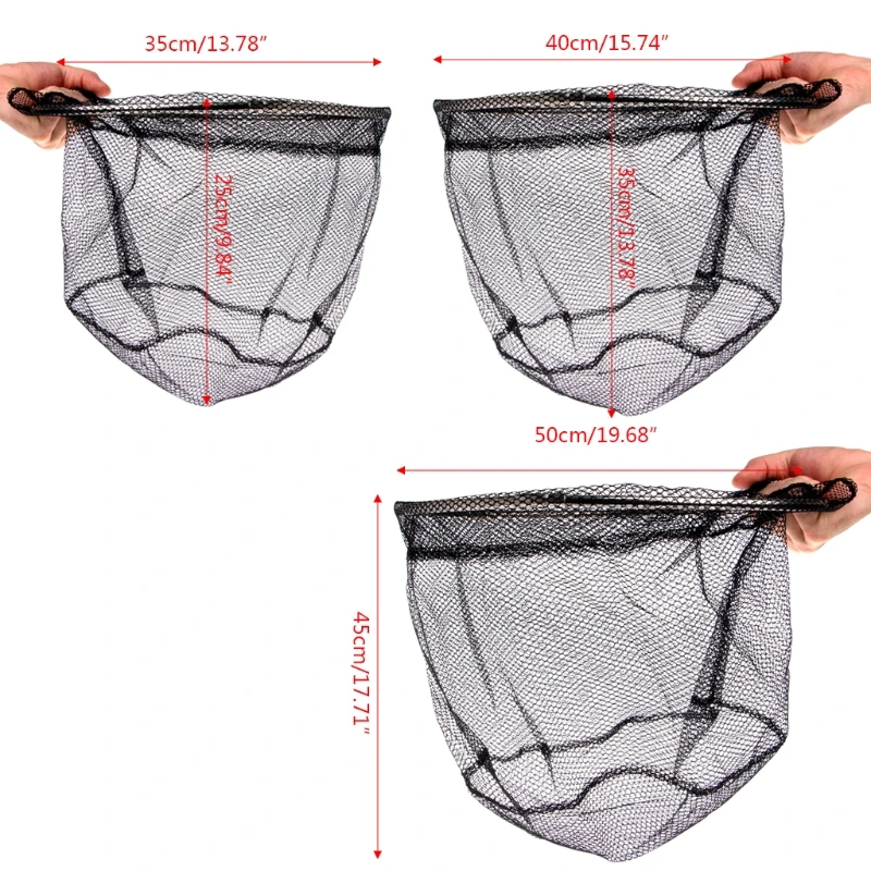 Fly Fishing Landing Net Catch and Release for Nets Fish Hold Brail Mesh Netting Kayak Boating Stainless Steel Hoop