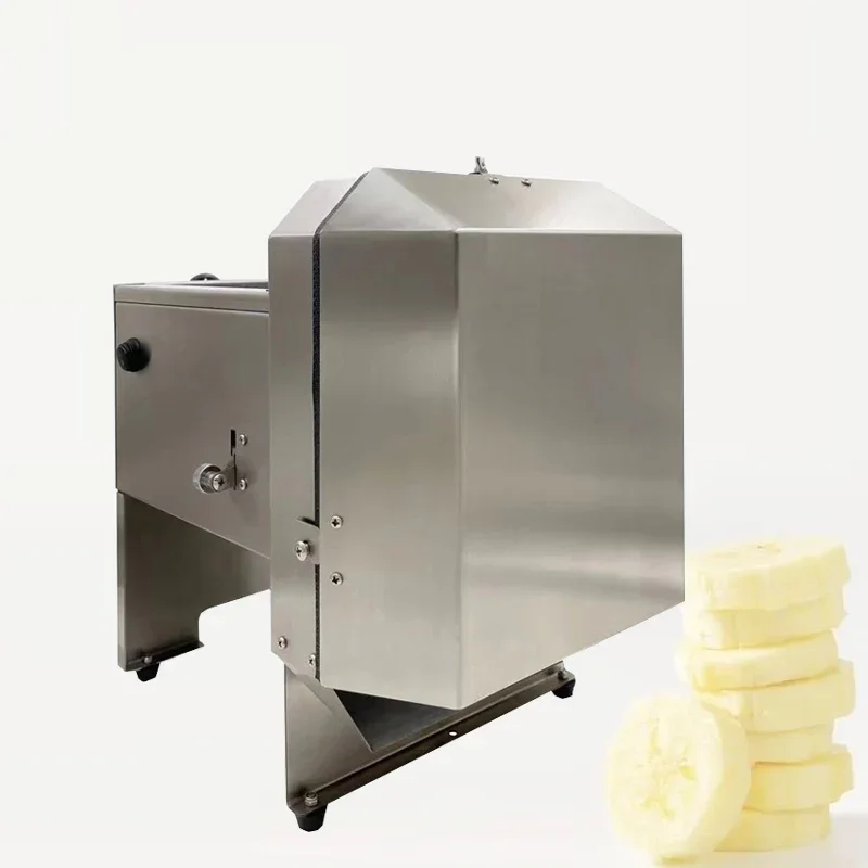Vegetable Cutter Fruit Electric Tomato Plantain Vertical Cutting Machine Automatic Banana Slicer Chips Making Machine