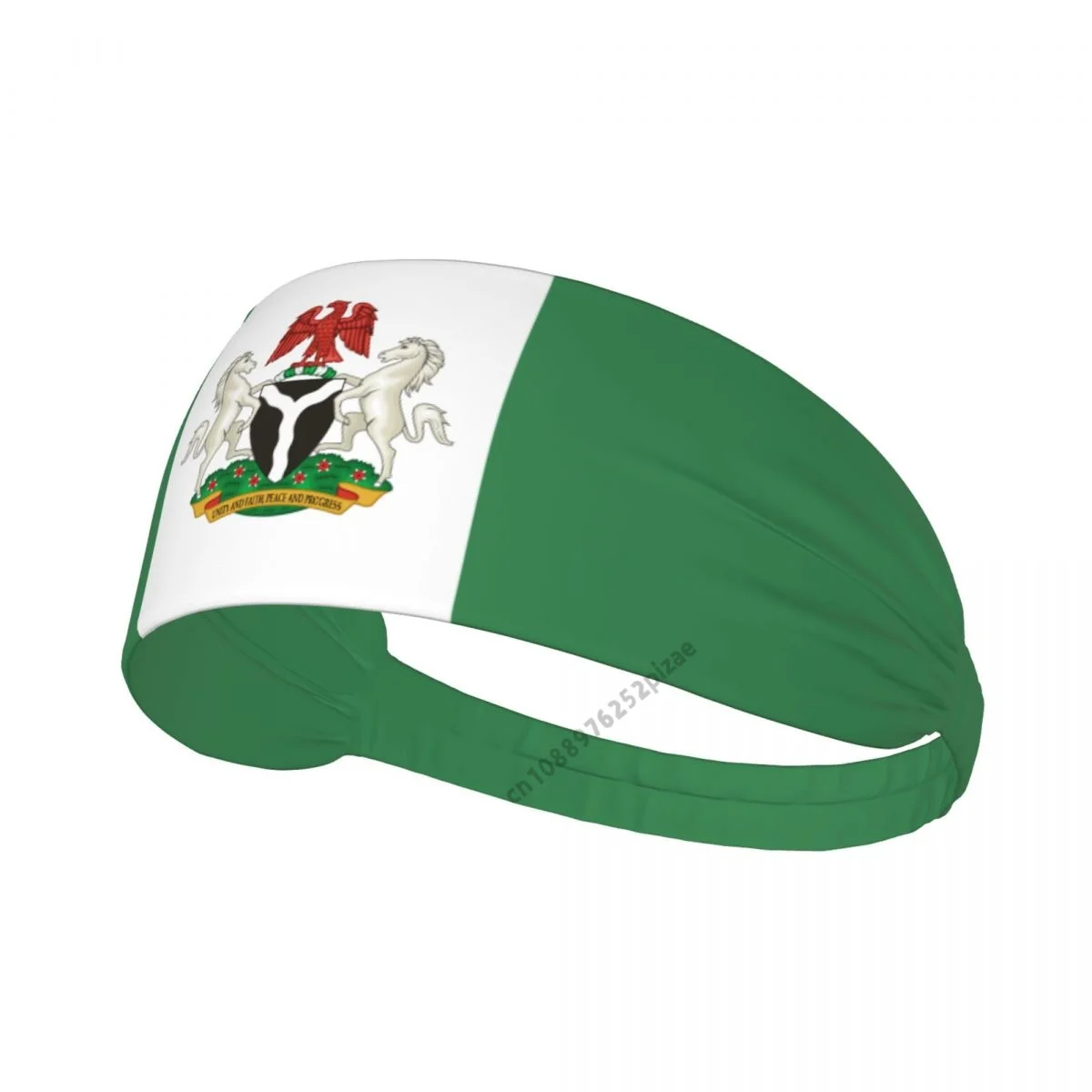 

Nigeria Flag Men Women Bands Elastic Wide Headbands For Yoga Sports Fitness Exercise Tennis Running Gym Dance Athletic
