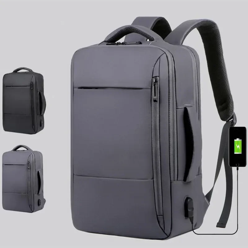 Usb Student Laptop Backpack  New Multifunction Large-capacity Computer Bag Fashion Trend Travel Bag Waterproof Suitcase