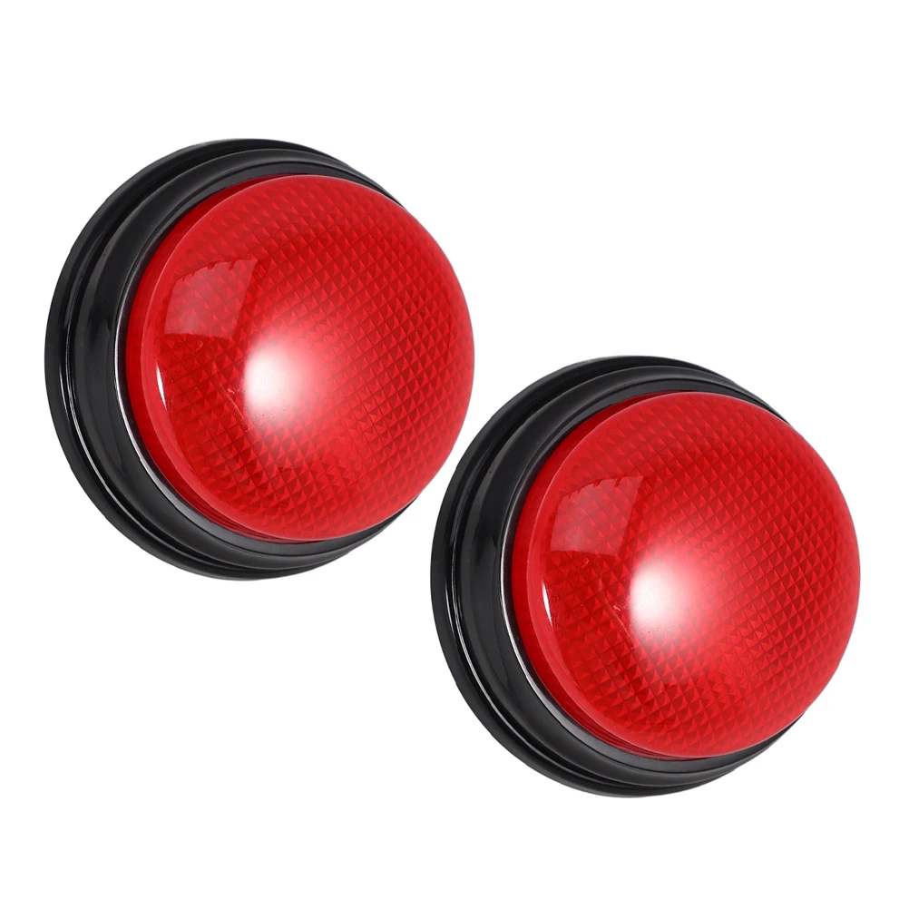 

2 Pcs Illuminated Sound Button Buttons Game Buzzers for Classroom Dog outside Props