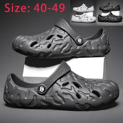 2024 Summer Big Size 48/49 Men Slippers oversize Sandals Men Male Casual Shoes Fashion Luxury Sandals Comfort Home Soft Slippers