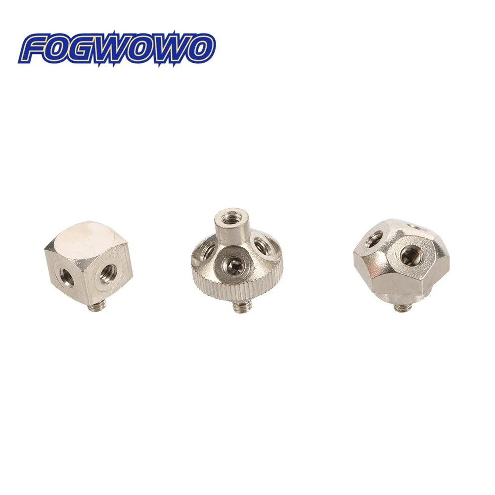 5PCS Stainless Steel 3/4/5-Head Multi-Jet Spray Nozzle, High Pressure Micro Mist Atomizer Tip, 3/16
