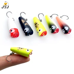 1pc Super comprehensive type 2.7cm 1.5g cheap floating Popper Poper Lure Hooks Crank Baits mini fishing popper bait lure