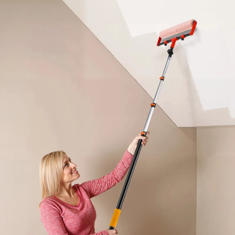 

Телескопическая удлинительная штанга, 3,8-12 футов, многофункциональная выдвижная штанга из прочного алюминиевого сплава с фиксатором Flip-Lock