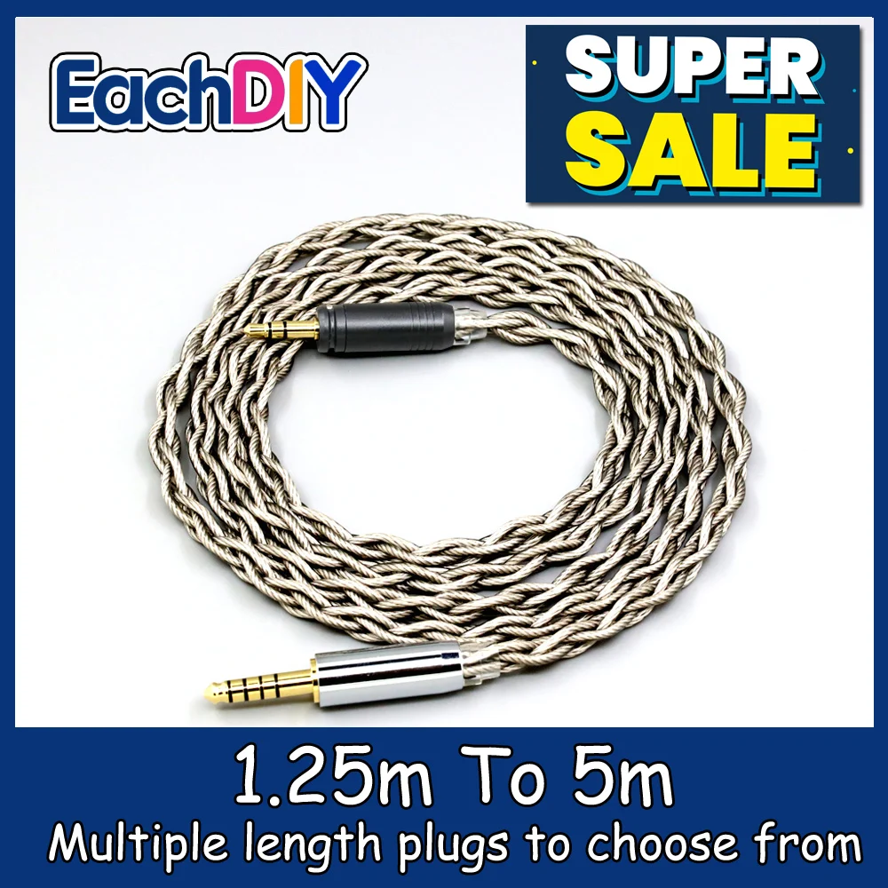 

99% Pure Silver + Graphene Plated Shield Earphone Cable For Focal HADENYS Open-back Headphone LN008986