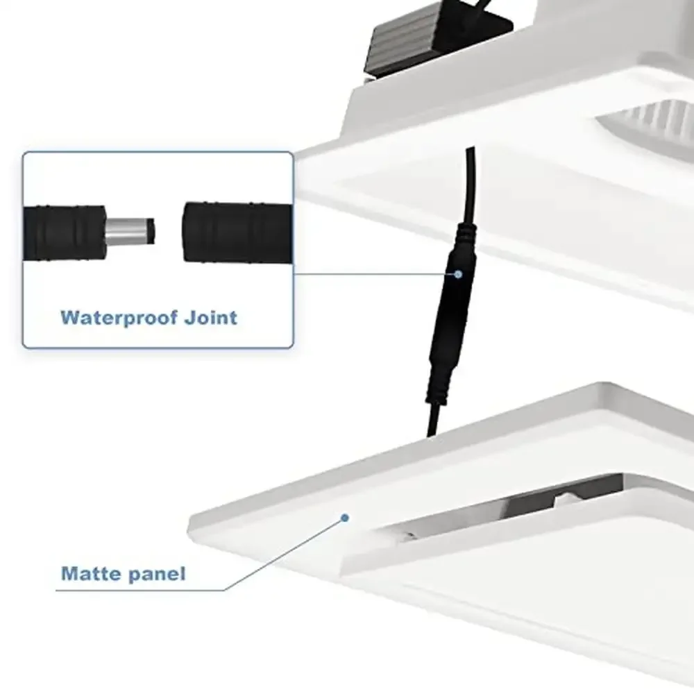 رأس دش LED مع عرض درجة الحرارة، رأس دش مطري محمول بالضغط العالي، 7 ألوان متغيرة لتوفير المياه #5