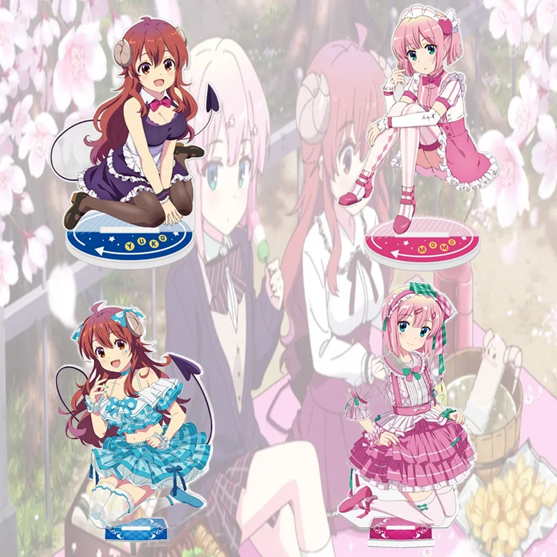 Machikado Mazoku Acrylic Stand Model Figure Cosplay Plate Holder Topper Birthday Fans Christmas Desk Decor Plate Gift Keychain