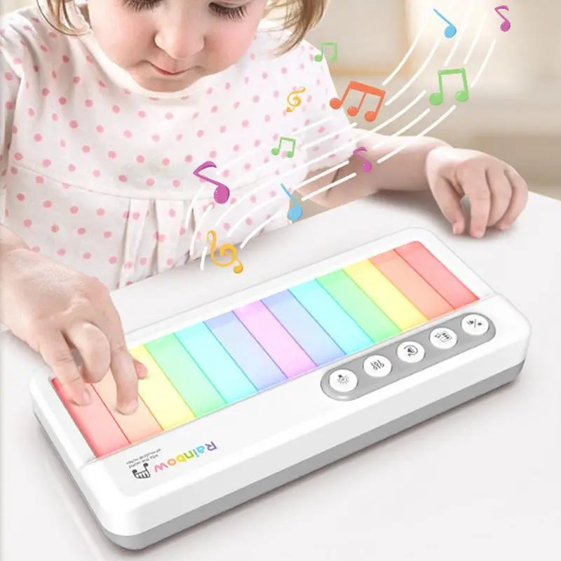 Keyboard Piano For Kids Electronic Piano Toy Light Touch Screen Kids Keyboard Interactive Educational Music Toy Portable Musical