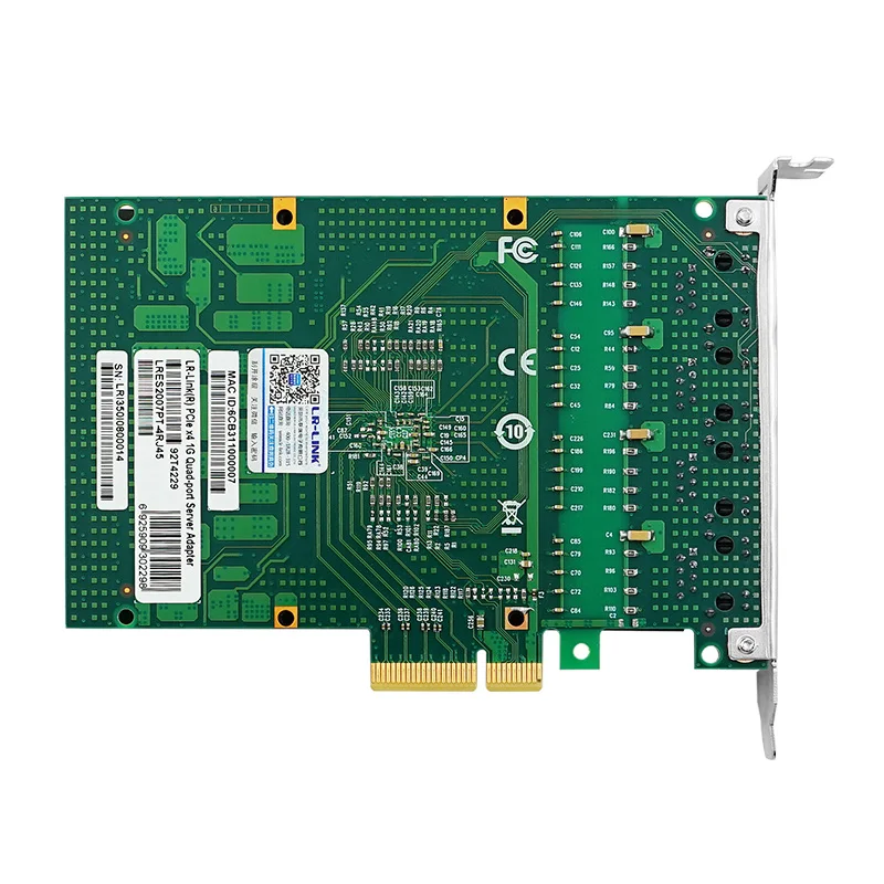 Imagem -05 - Lr-link 2005pt Placa de Rede Gigabit Portas Adaptador Ethernet Rj45 Copper Chip Intel I350 Pci-express x4 Nic