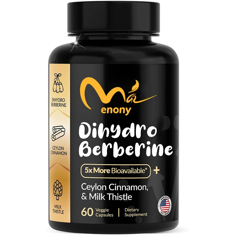 

3-in-1 berberine supplement, 5 times more efficient hydrochloric acid powder, cinnamon and milk thistle, 60 capsules