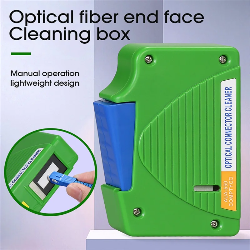 Fiber End Face Cleaning Box Pigtail Cleaner Cassette Fiber Wiping Tool Ftth Optic Fiber Cleaner Tools for SC/ST/FC/LC