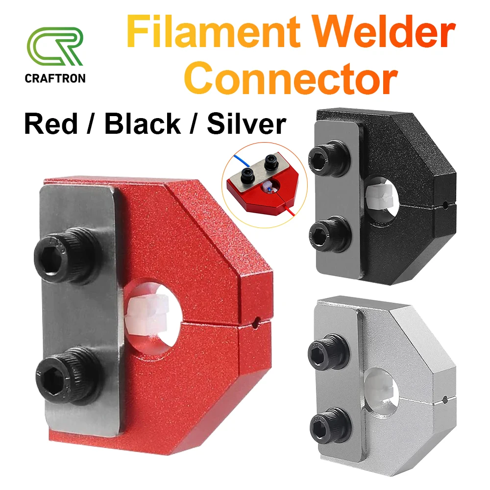 Filament Welder Connector Red Black Silver Color, Filament Joiner, Connecting Broken 3D Printer Filament,Filament Sensor, 3D Pri