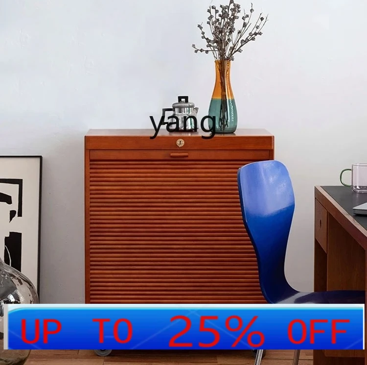 YJQQ  file cabinet retro locker, rolling shutter door sundries side cabinet