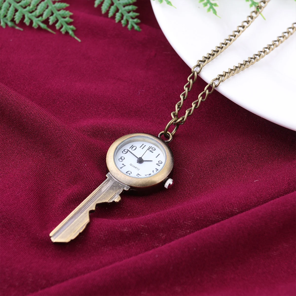 1pc Retro Hanging Watch Premium Large Number Key Chain Pocket Watch Delicate Design Creative Fashionable Quartz Gift For