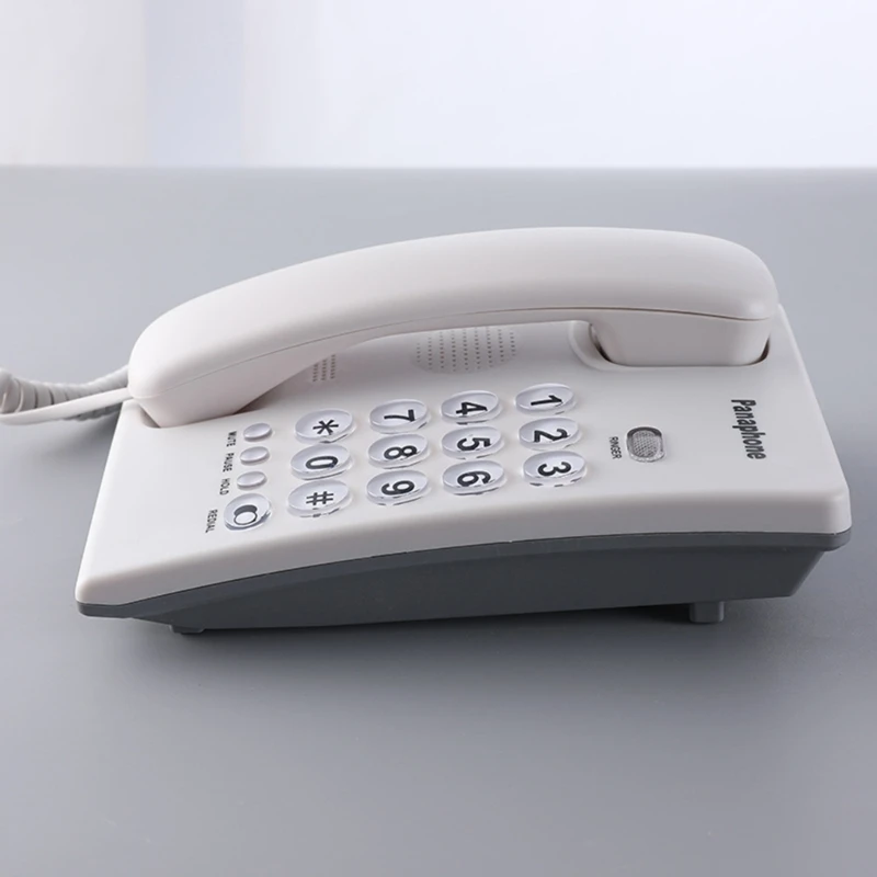 Big Button Telephone Fixed Landline Phone with Redial Corded Telephone Not Need Battery for Home Hotel Offices