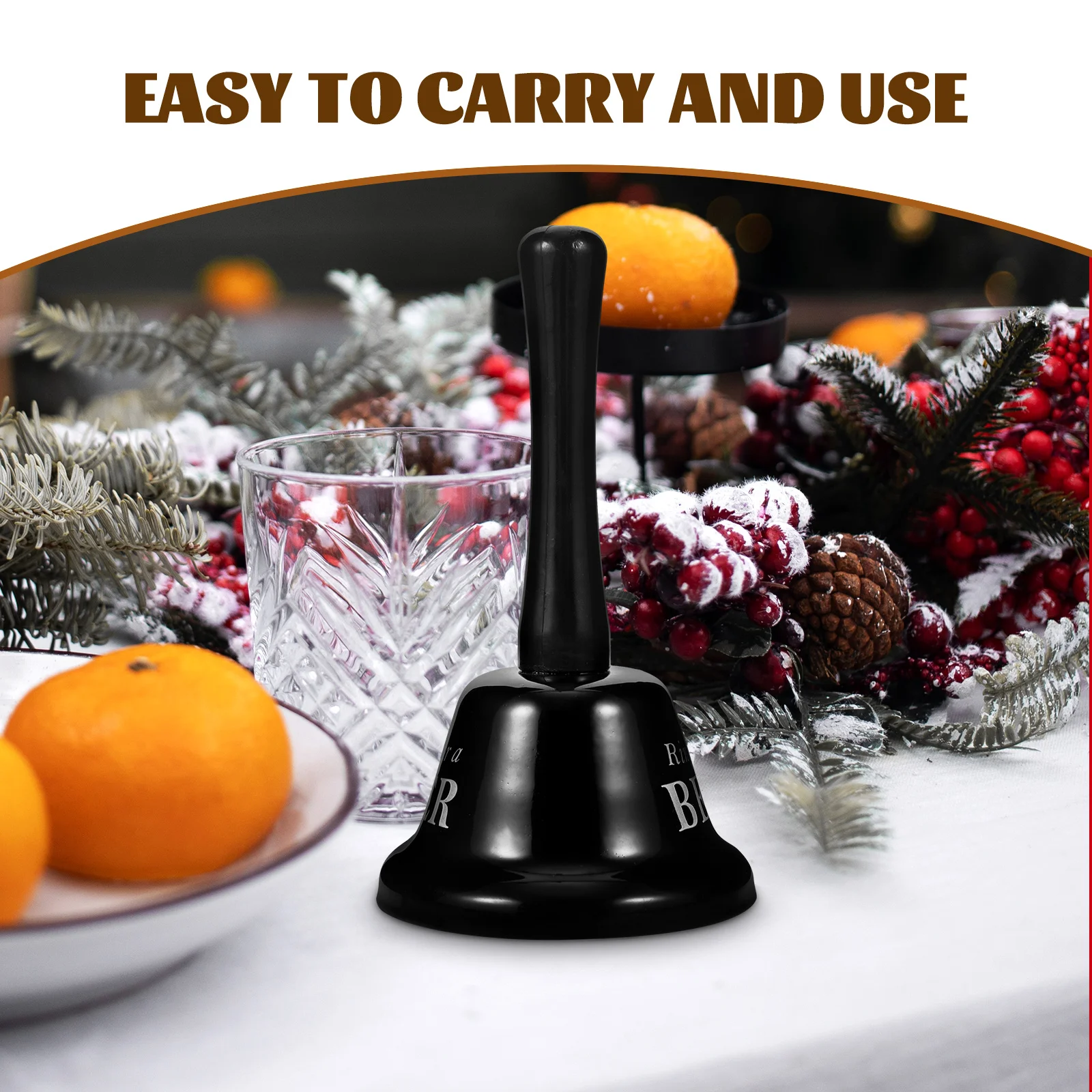 

Alphabet Handheld Bells Metal Service Party Loud Ringing Decor Funny Props for Night Bachelor Bridal Valentine