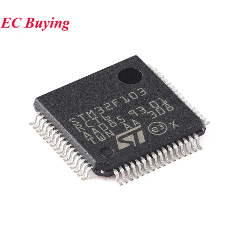 5Pcs/1pc STM32F103RCT6 STM32F103 STM32 32F103RC LQFP-64 ARM Cortex-M3 Microcontroller MCU IC Controller Chip Original