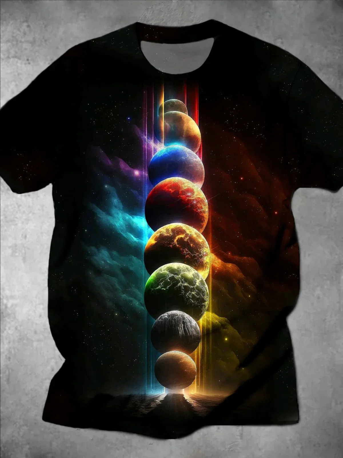 Astronaut Planet 3D Print T-Shirts Summer Men's Casual O-Neck Short Sleeve T Shirt Oversized Tees Harajuku Y2k Tops Man Clothing