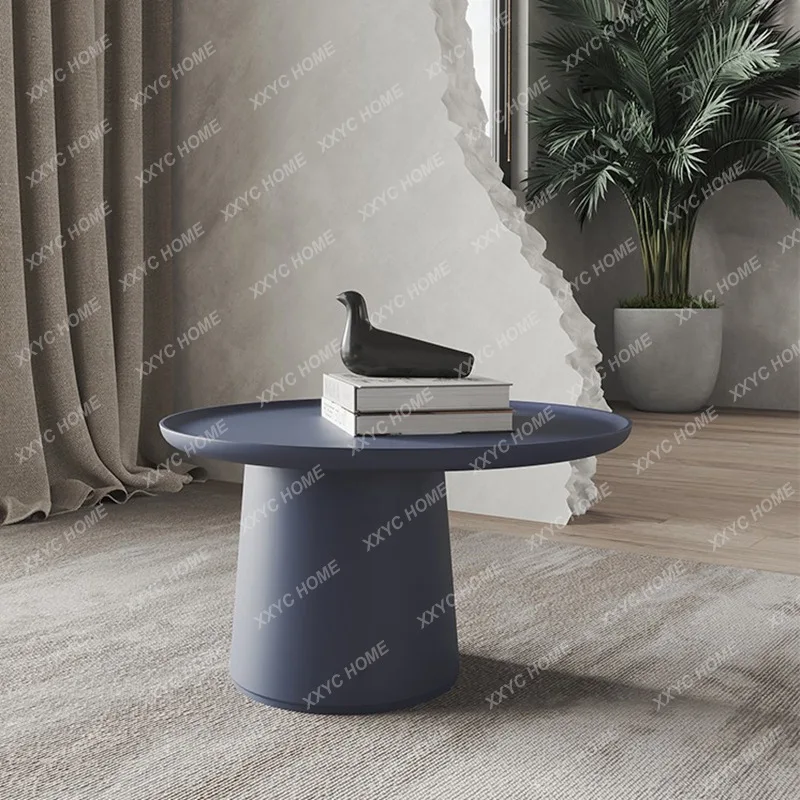 LXInternet celebrity paint modern simple living room oval tea table combination