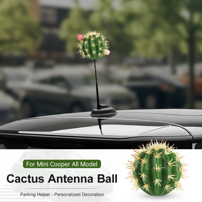 Car Roof Antenna Cactus Shape Foam Ball For Mini Cooper F56 F60 F55 F54 F66 J01 J05 R56 R60 Car Exterior Decorative Accessories
