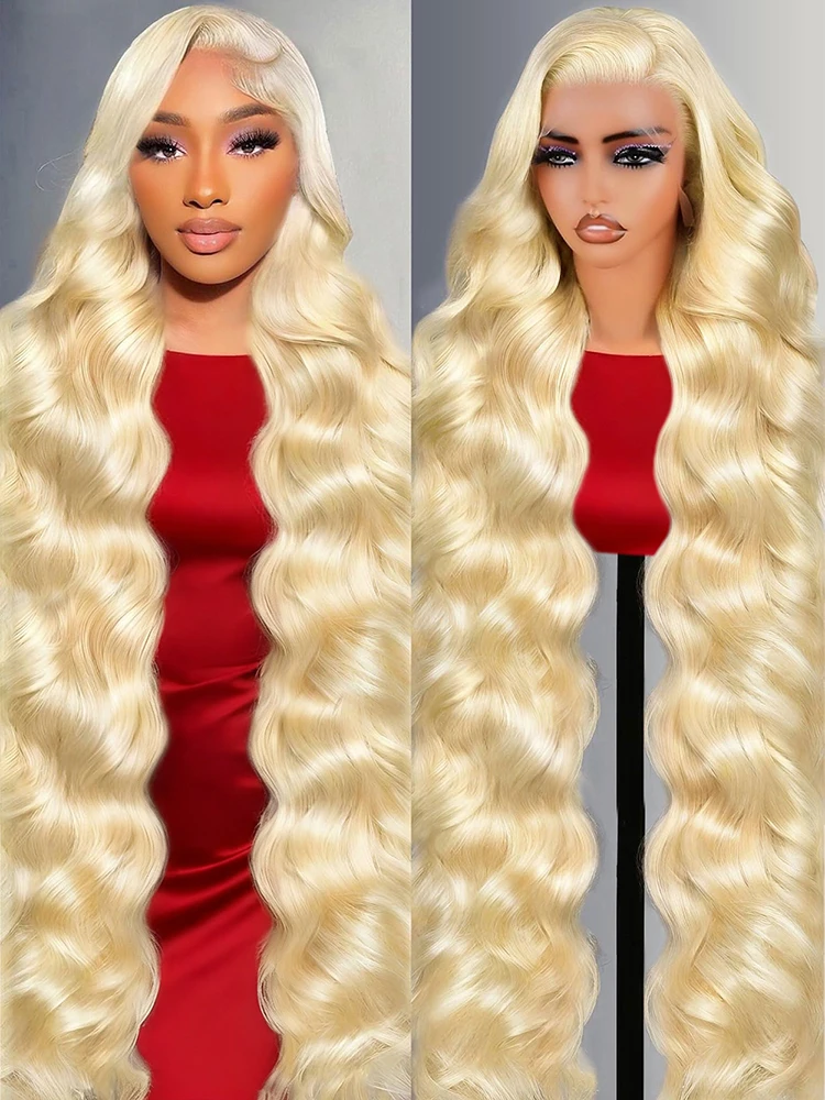 موجة المياه الدانتيل شعر مستعار أمامي 613 شقراء 13x6 الجسم موجة Hd الدانتيل الباروكة الأمامية قبل قطعها البرازيلي فضفاض متموج خصلات الشعر المستعار الإنسان 40 بوصة