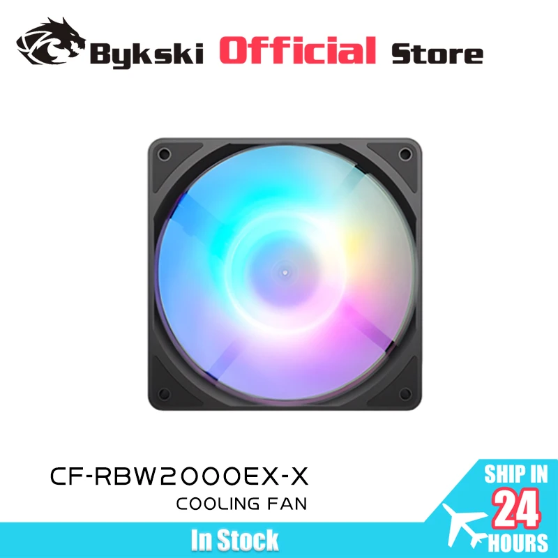 Bykski 120mm Fan Use for Water Cooling Radiator Computer PC Case 2000RPM Heatsink Support PWM Adjust Speed CF-RBW2000EX-X