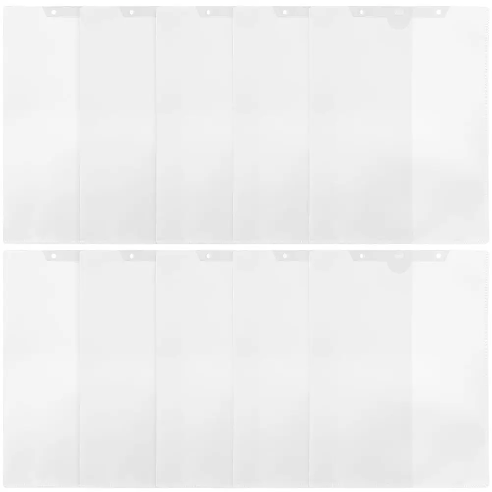 

24Pcs Clear PP Plastic File Folder Hanging Document Organizer for Office Study Paper Storage Portable File Container A4 Paper