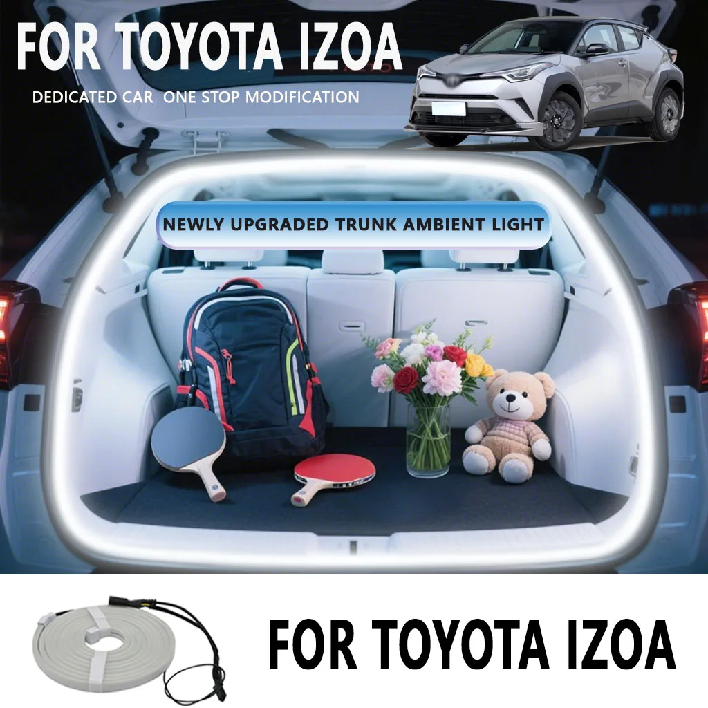 

FOR TOYOTA IZOA Rear Trunk LED Light Bar Strips Trunk Interior Decorative Lamp Strip Luggage Atmosphere Light