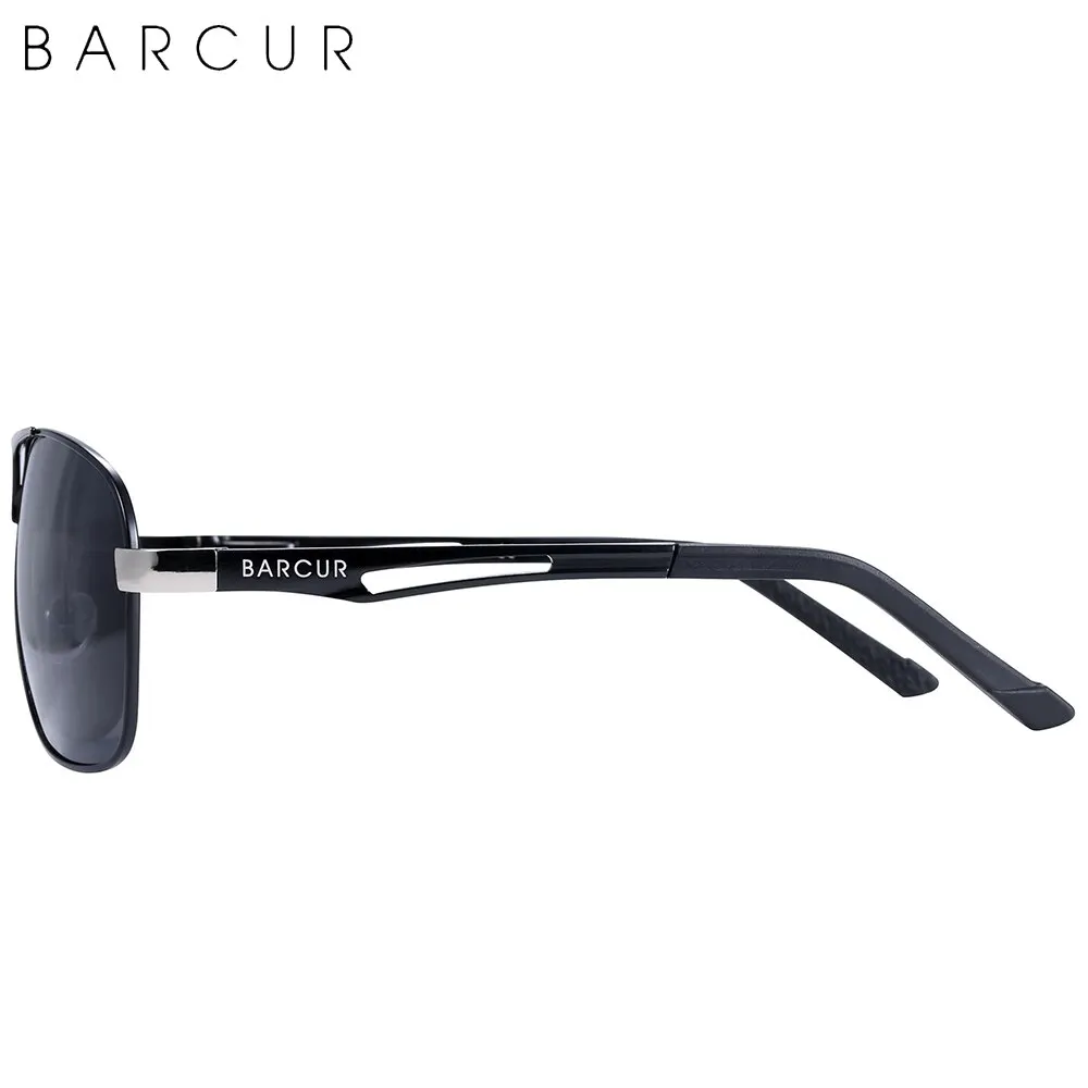 BARCUR High-End-Temperament-Herren-Sonnenbrille mit UV-Schutz ist unverzichtbar für die tägliche Reise, um Blendung zu reduzieren. Markenverpackung – Detail 7
