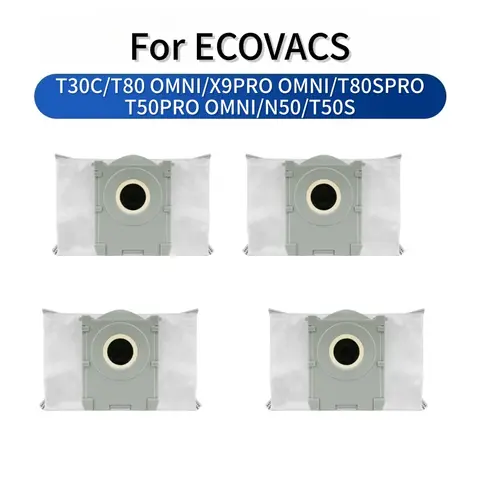 Fit For Ecovacs T30C/T80 OMNI/X9PRO OMNI/T80SPRO/T50PRO OMNI/N50/T50S Robot Vacuum Dust Bag Replacement Parts