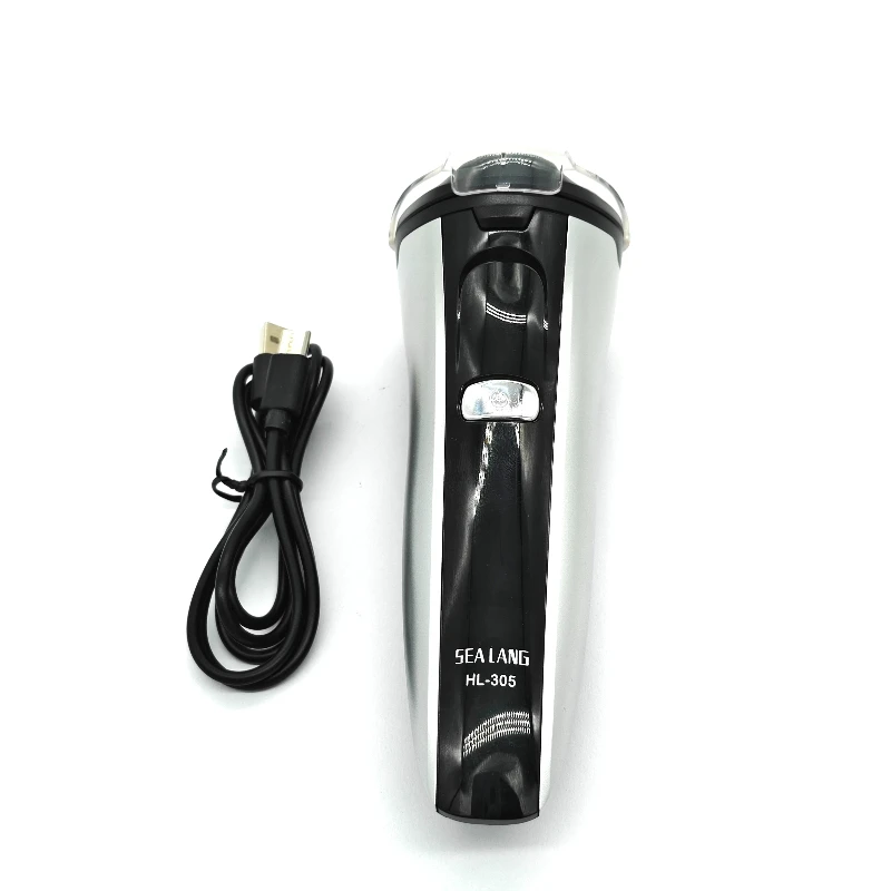 Men’s Electric Shaver Portable Rechargeable Trimmer with Pop-up Trimmer Ideal for Business Travel for Both Wet and Dry Shaving