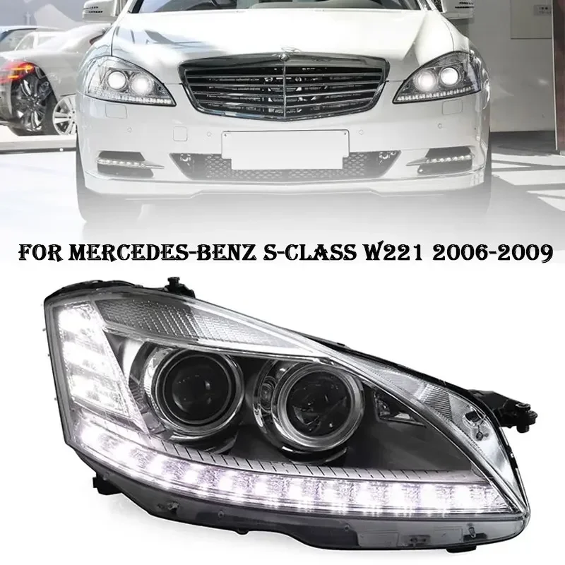 

Car Headlights For Mercedes-Benz S class W221 S300 S350 S500 2006-2009 LED Auto Headlamp Assembly Projector Lens Accessories