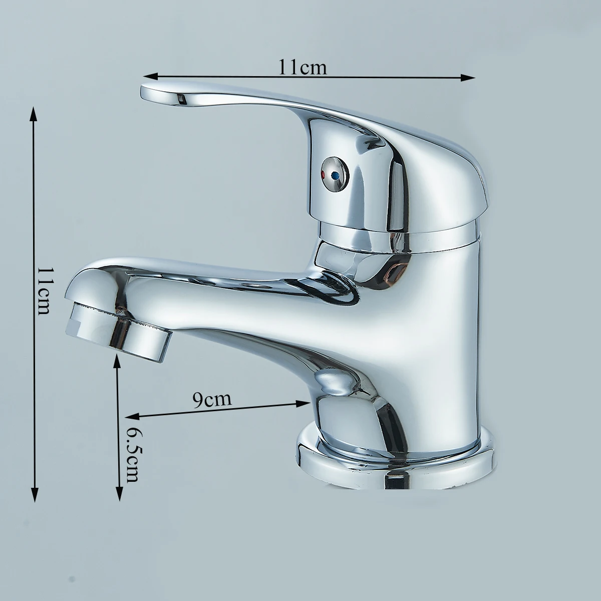 Chrome Basin Sink Faucet Stainless Steel Hot And Cold Water Mixer Tap Single Handle Deck Mounted Washbasin Crane For Bathroom