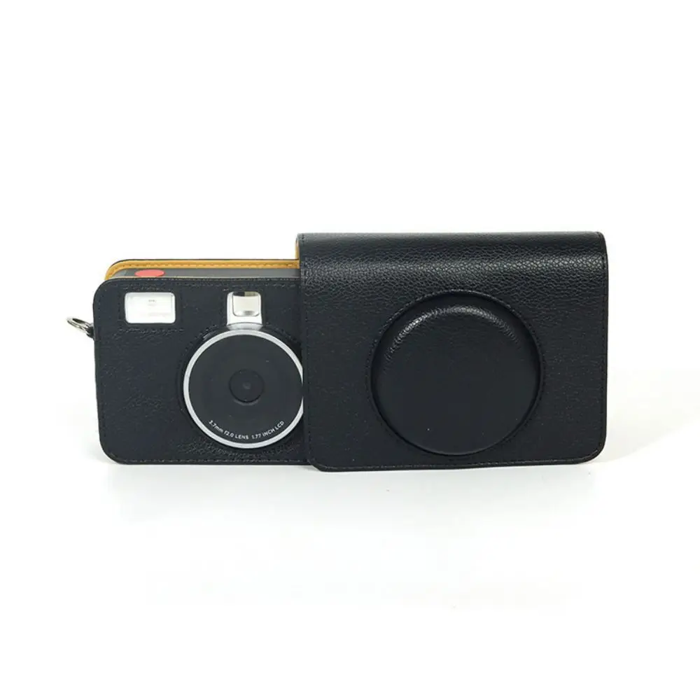 PU Leather Instant Camera Case For Kodak Mini Shot 2 Retro C210R Anti Scratch Shockproof Protective Cover Solid Color Portable