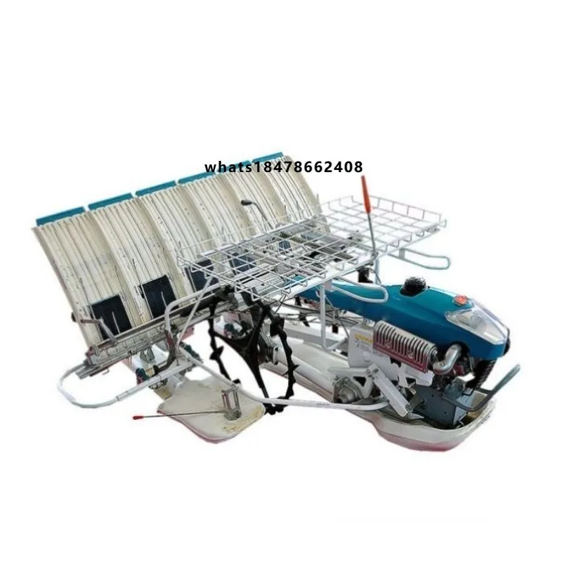 Wubota Cheap Automatic 6 Rows Rice Transplanting Machine Seeder & Transplanter Machine Walking Type  6-Row Transplanter