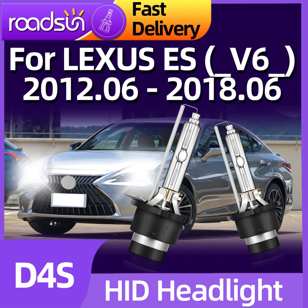 

Roadsun Car Light 2pcs D4S 6000K HID Bulbs Xenon Headlight For LEXUS ES (V6) 2012 2013 2014 2015 2016 2017 2018