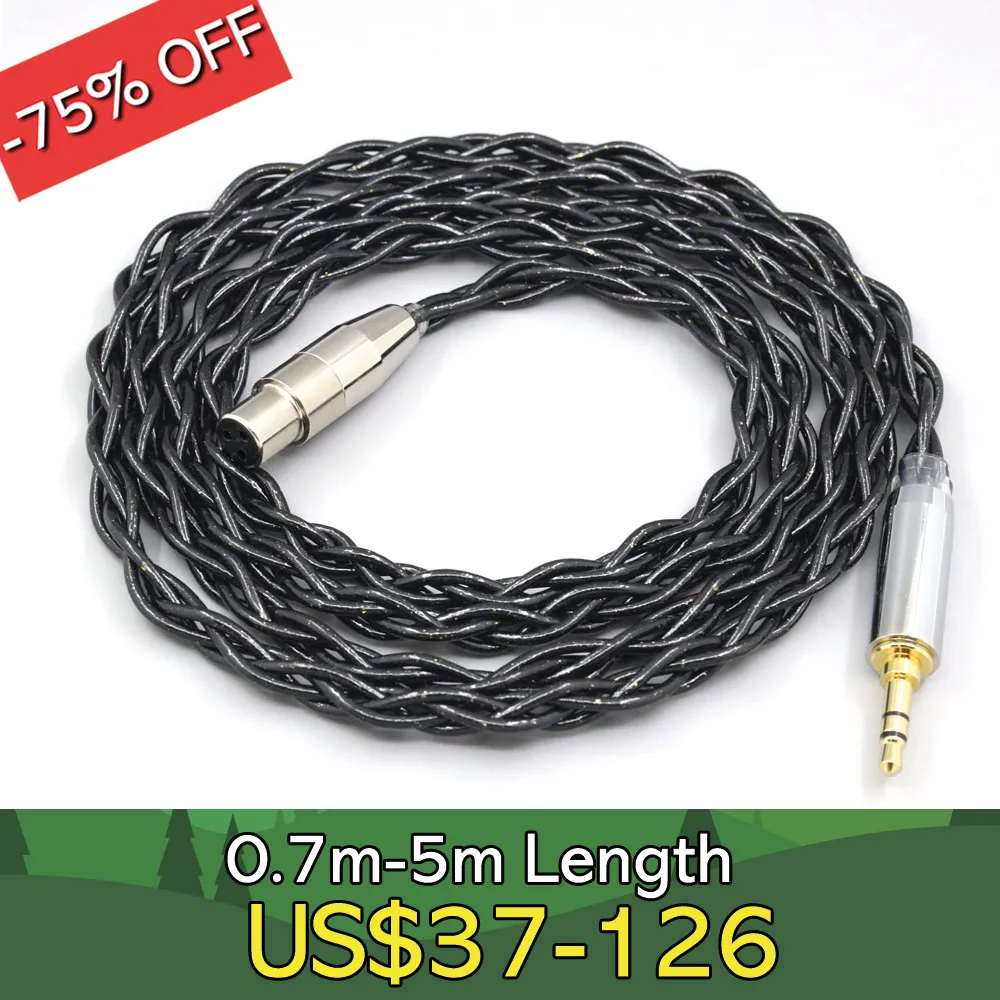 99% Pure Silver Palladium Graphene Floating Gold Cable For Beyerdynamic DT1770 DT1990 PRO AKG K181 pro 2015 M220 LN008346