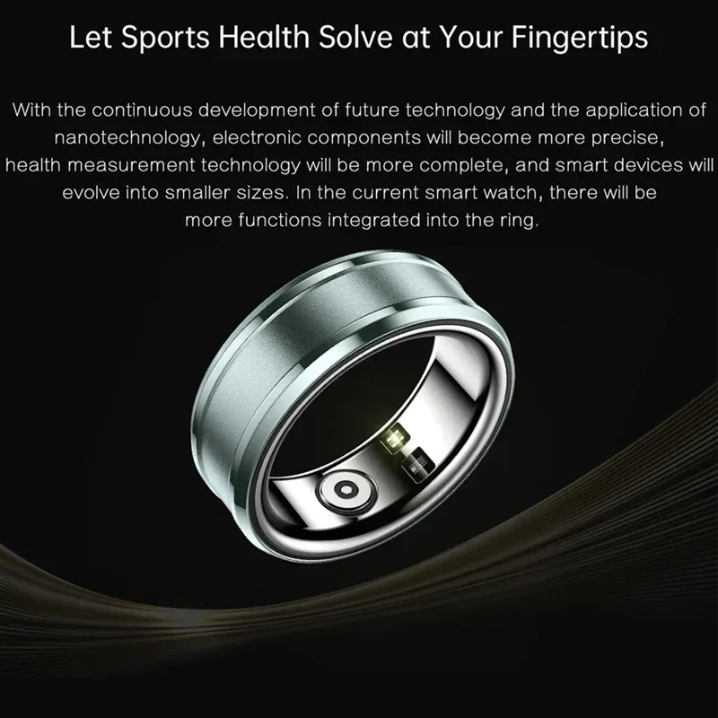 2024 trend iger Smart Ring für Männer Frauen-Schritt zähler Bluetooth Aktivitäts-Tracker Schlaf monitor-IP68 bewertet Sport mode Ring Männer