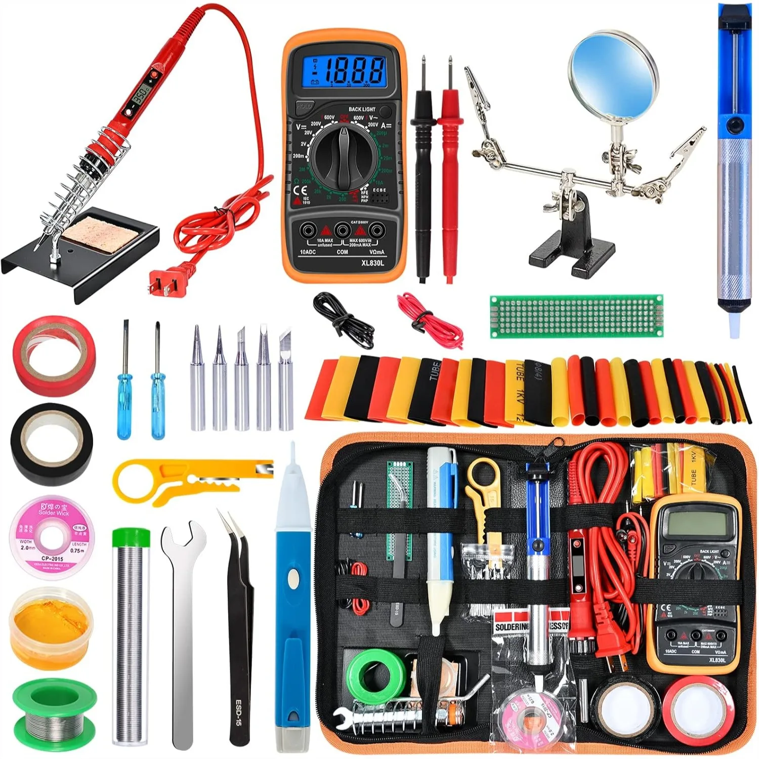 

80W LCD Digital Soldering Iron Kit with Adjustable Temperature Control and Fast Heating for Efficient DIY Projects