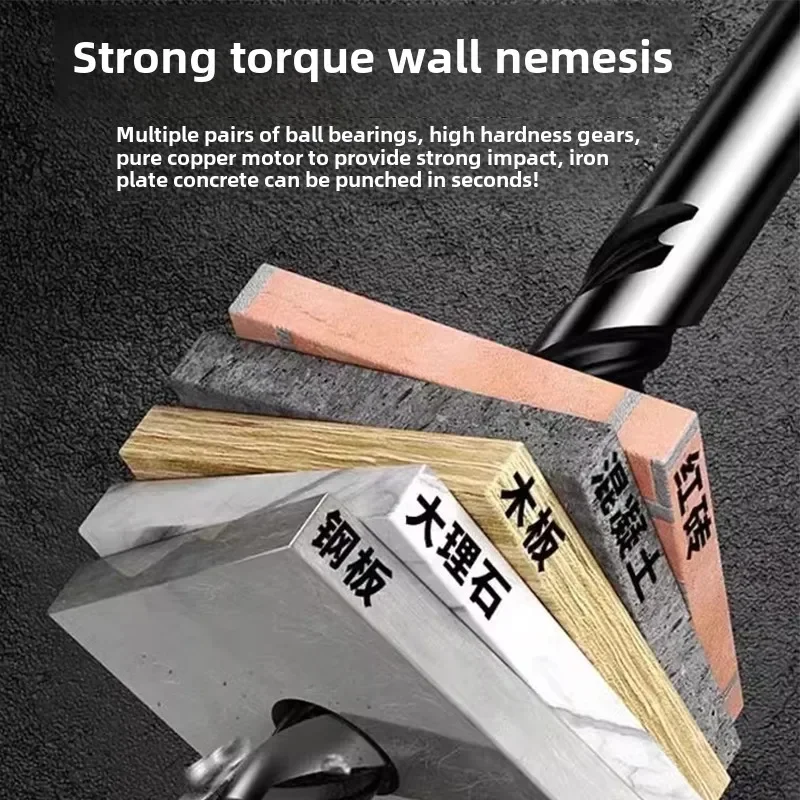 Taladro manual con batería de litio para el hogar.