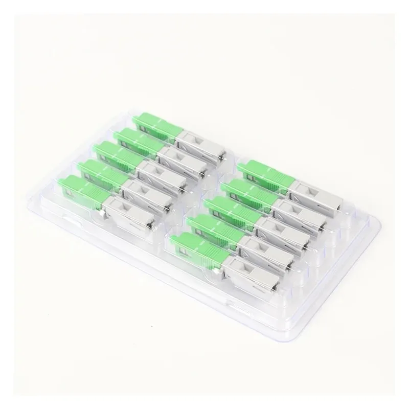 Summitek 100PCS 52mm Fiber Fast Connector Embedded SC Field Assembly Optical Connector SC APC FTTH Fiber Optic Connectors