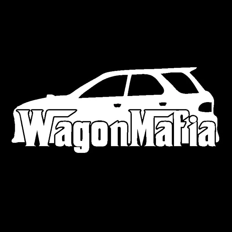 Funny JDM Wagon Mafia Car Sticker Black Silver Waterproof Sunscreen Decal Auto Accessories Vinyl,13cm*5cm