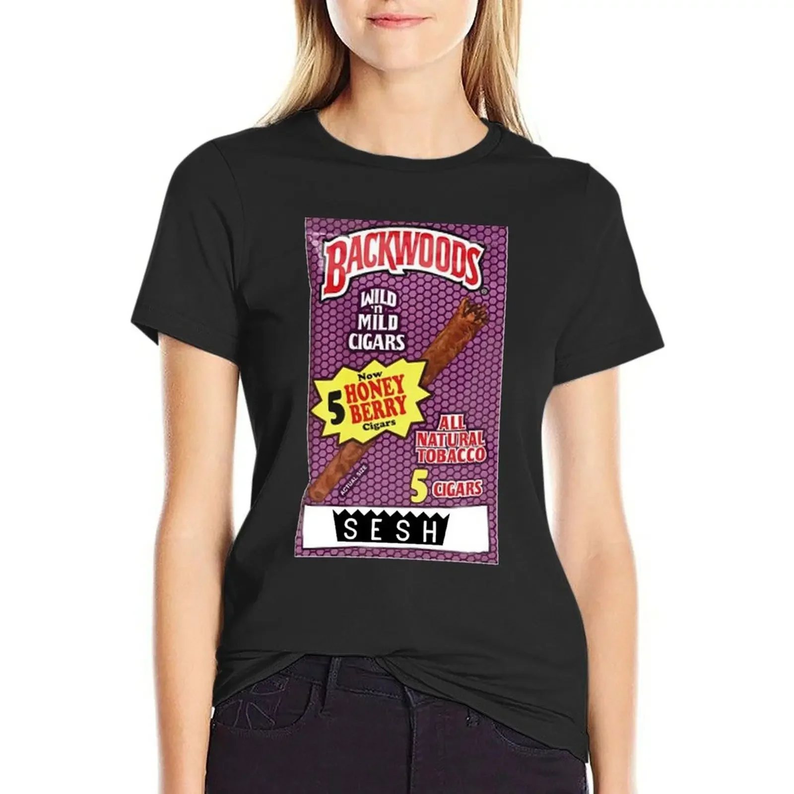 

TEAM BACKWOODS T-Shirt tops summer clothes cute tops Short sleeve tee t shirts for Women loose fit